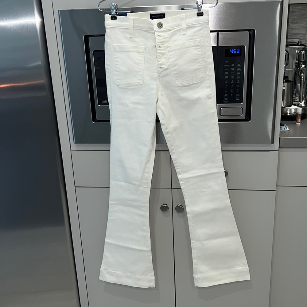 Ramy Brook High Rise Cream Jeans